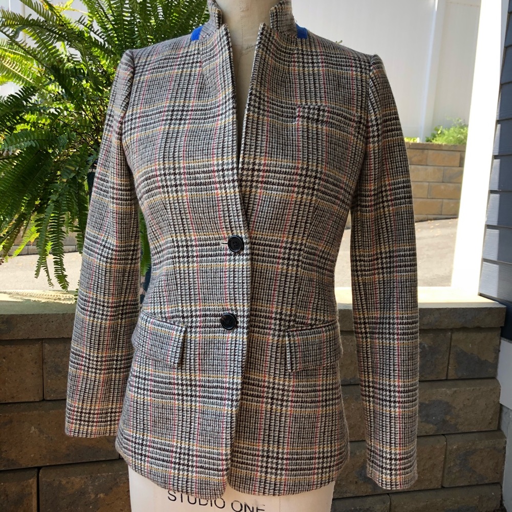 J Crew wool tweed riding coat